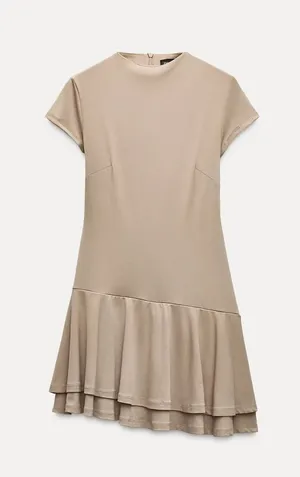 ZARA Ruffled Jumpsuit Dress thumbnail 1