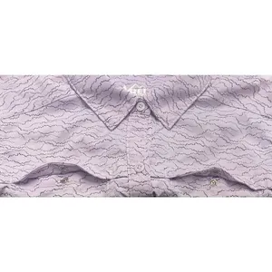 REI Co-op Sahara Shirt Small UPF Fishing Hiking Lilac Topographic Print Gorpcore thumbnail 7
