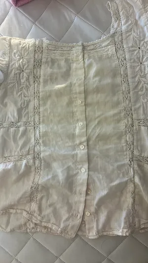 LoveShackFancy Steffi Pale Blue Boho Top Blouse Size XS thumbnail 3