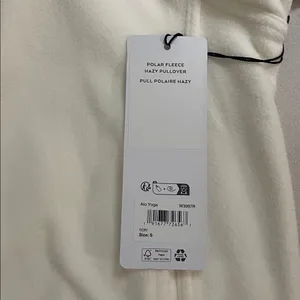 Alo Yoga NWT Hazy Mock Neck Pullover in Ivory Size S Oversized thumbnail 7