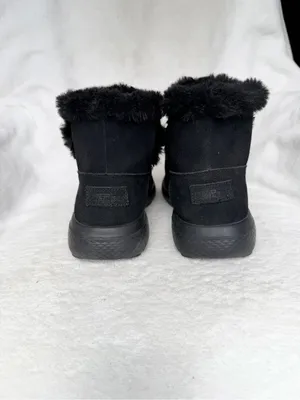 Skechers Boots Womens 9.5 On the Go Joy Bundle Up Winter Bootie 14610 Black Sued thumbnail 5