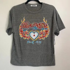 NWT‎ Daydreamer Aerosmith Tour Tee in Gray thumbnail 2
