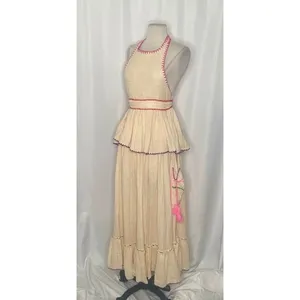 NWT!! FREE‎ PEOPLE Island Time Embroidered Set Skirt Halter Top Gauzy Small thumbnail 5
