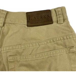 Lauren Ralph Lauren Women's Size 8 100% Cotton Denim Jeans Khaki‎ Tan Vintage thumbnail 5