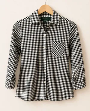 Lauren Ralph Lauren Gingham Button-Down Shirt | Women's Medium Classic Cotton thumbnail 1