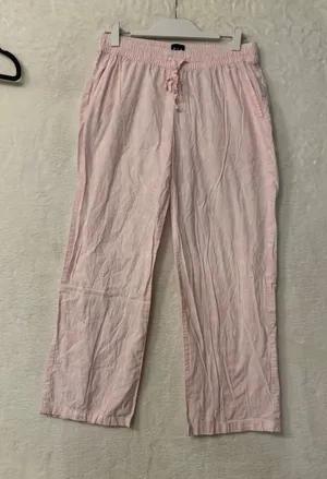 GAP Pajama Pants Womens Small Floral Palm Leaf Cotton Sleepwear Lounge thumbnail 1