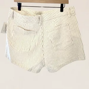 Universal Thread‎ Womens High Rise Sailor Shorts Cream Pinstripe Size 4 NWT thumbnail 4