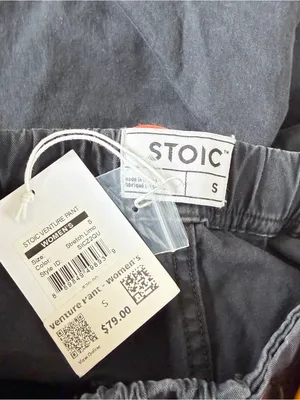 NWT Stoic Women’s Venture Pants High Rise Belted Hiking in Stretch Limo S thumbnail 7