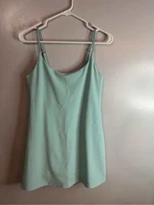 Abercrombie & Fitch Spaghetti Straps Mint Green Mini Dress Size Small thumbnail 12