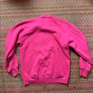 Vtg Jerzees Super Sweats Hot Pink Conversations Heart Sweatshirt thumbnail 6