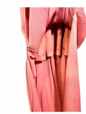 LULUS Women’s Lost In Paradise Rusty Rose V-neck Maxi Dress Size Medium thumbnail 12