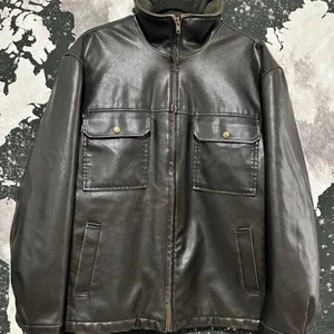 Accents Collection Faux Leather Sherpa Utility Jacket thumbnail 1