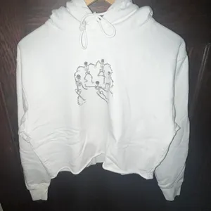 Brandy Melville Cropped Dancing Skeleton Sweatshirt thumbnail 1