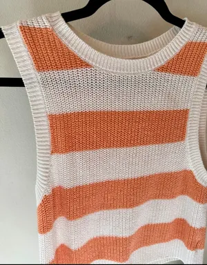 AE Striped Sweater Tank Top XS thumbnail 7