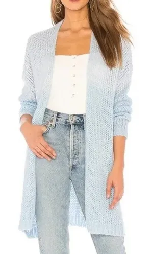 Revolve Tularosa Payson Open Front‎ Cardigan Duster in Blue Skies XS thumbnail 1