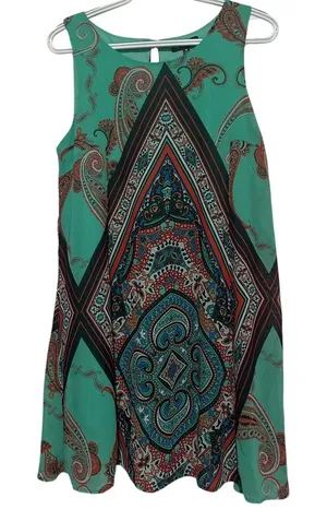 Sequin Hearts Women's Black Green‎ Orange Blue Sleeveless Lined Dress Size M thumbnail 1