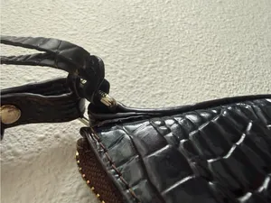 Brahmin Katie Crossbody Bag in Chocolate Melbourne Croc-Embossed Leather thumbnail 13