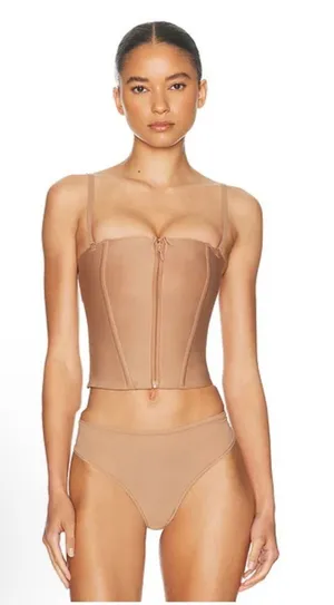 SKIMS Body Core Sculpt Waist Cincher Nude Tan Sienna Sz S thumbnail 1