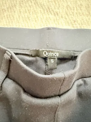 Quince Black Stretch Ponte Straight Leg Pants Size Small Work Trouser thumbnail 3