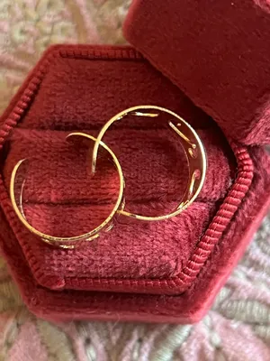 Women’s 10K Gold Plated (2) Toe Ring Set thumbnail 1