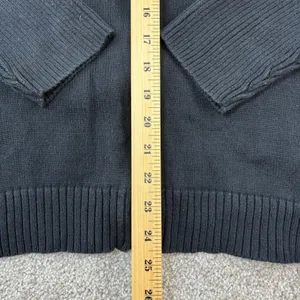 LRL Lauren Ralph Lauren Full Zip Sweater Jacket Womens XL Black Capsule Wardrobe thumbnail 4
