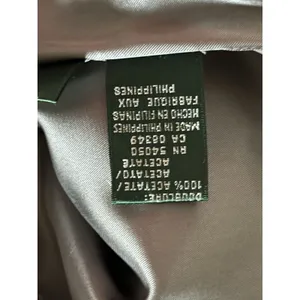 Lauren Ralph Lauren Angora‎ Wool Blazer Women's Size 12 Gray Zip Cropped Jacket thumbnail 4