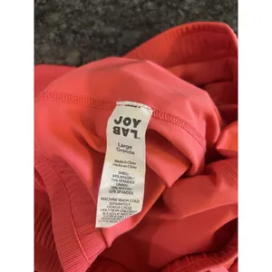 Women's Mid-Rise Double Layer Flowy Run Shorts Red Pink JoyLab Size Large Gym thumbnail 2