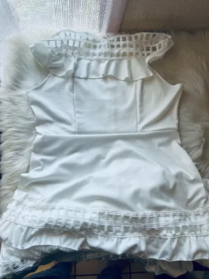 White Wedding Maxi Dress Size M thumbnail 4