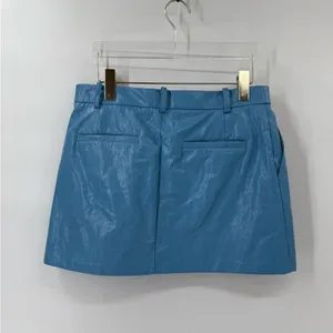 Rails Prim Faux‎ Leather Mini Skirt Bluestone size 4 thumbnail 8