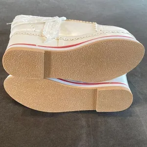 Women’s Platform Wedge Boots White Size EU 37 (6.5 US) NEW thumbnail 7