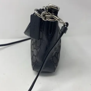 Coach Signature Chelsea Jacquard Crossbody Bag Purse 37584 Black thumbnail 5