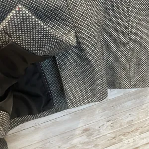 Merona Womens 2 Blazer Black White Gray Wool Blend 1 Button Professional‎ Jacket thumbnail 11