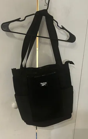 Reebok Black Mesh Front Tote thumbnail 1