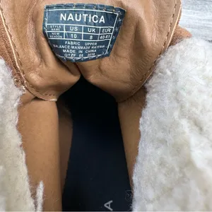 Women's Nautica Camel Suede Ankle Boots Wedge Heel‎ Size 10 thumbnail 6