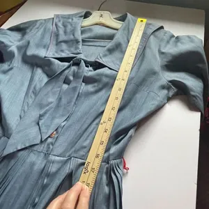 Countrywise Macshore Classics vintage Midcentury dress in chambray blue. Size 11 thumbnail 9