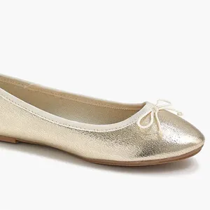 J CREW Crewcuts Women Metallic Gold Ballet Flats - Size K5 / 37 EU / 7 Women' US thumbnail 4