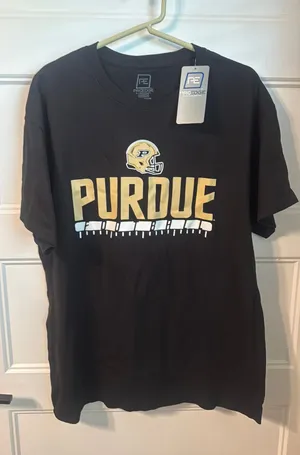 Proedge Purdue black tee thumbnail 1