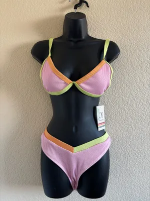 Ocean pacific OP Pink Sorbet Bikini Set NWT thumbnail 2