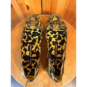 LIBBY EDELMAN Snake Print Flats Loafers Womens Shoes Sz 8M thumbnail 5