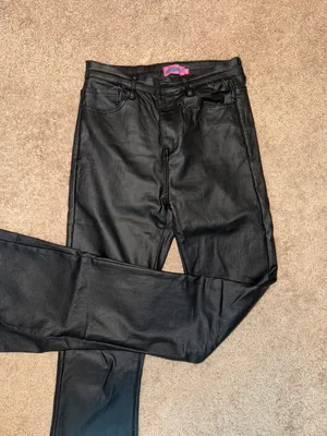 Edikted Pants Leather Flare thumbnail 2