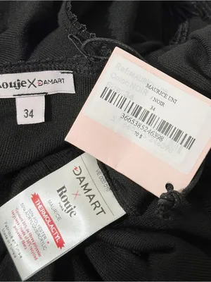 ROUJE PARIS x DAMART Maurice Shirt, Black, FR34/US2 thumbnail 7