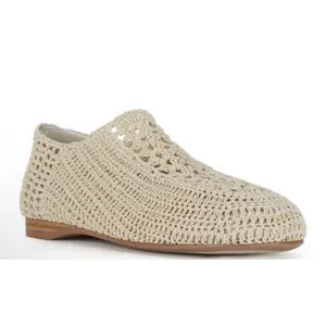 New Jeffrey Campbell Nantucket Knit Crochet Flats in Cream Ivory Womens Size 10M thumbnail 11