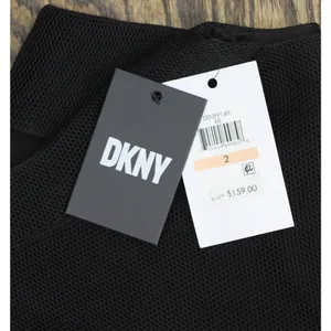NWT DKNY Embroidered Mesh Sleeveless Fit Flare A-line Dress Black / Ivory 2 thumbnail 9