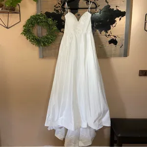 NWOT Lulus Flawless Radiance White Satin Floral Embroidered Maxi Dress thumbnail 3