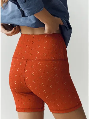 NWT Anthropologie Strut This Eyelet High-Rise Biker Shorts Size XL thumbnail 5