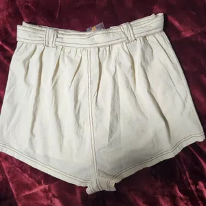 NWT Free People Ynez Retro Tie Waist Pocket Shorts Size L thumbnail 5