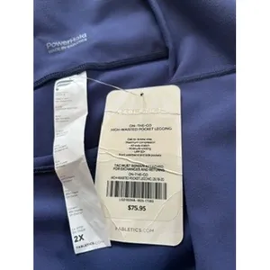 Fabletics PowerHold On-The-Go High-Waisted Pocket Leggings Navy Blue 2X NEW thumbnail 6