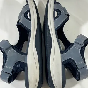 Clarks Cloudsteppers Mira Bay Strappy Sandal Cushion‎ Soft 10m Blue Preowned thumbnail 8