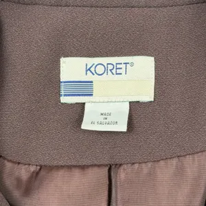 Koret Blazer Women Size 10 Brown 3-Button‎ Structured Office Professional thumbnail 5