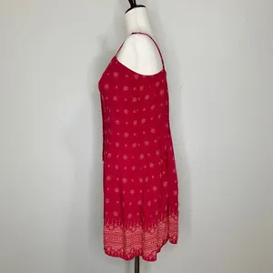 NWOT Mudd Women’s Size Large Red Floral Romper thumbnail 4